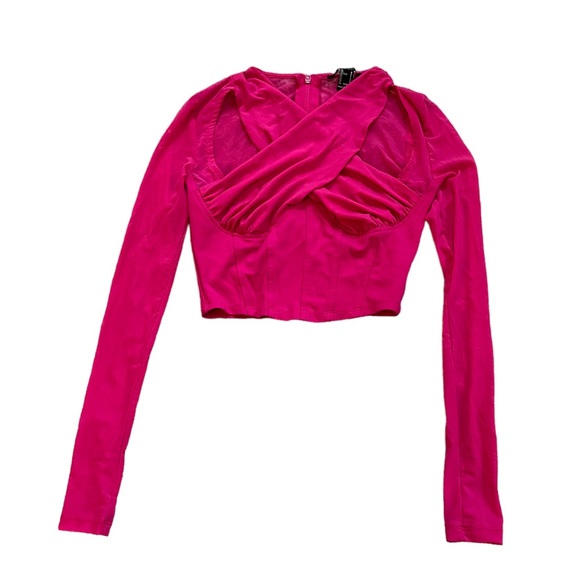 Forever 21 Mesh Detailed Top - Picture 2 of 5